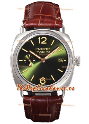 Panerai Radiomir PAM1573 Quaranta 40MM Acero 904L Dial Verde Reloj en Réplica Espejo 1:1 