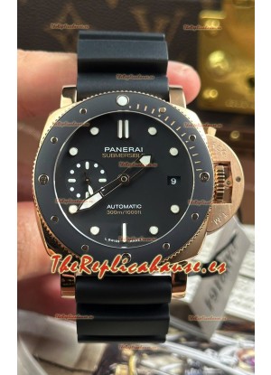 Panerai Super Clone Submersible PAM974 Reloj Oro Rosado 42MM