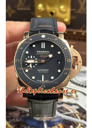 Panerai Super Clone Submersible PAM974 Reloj Oro Rosado 42MM