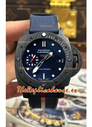 Panerai Super Clone Submersible PAM01563 Carbotech Luna Rossa Watch 42MM