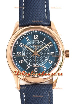 Patek Philippe Calatrava 6007R Dial Azul Oro Rosado Reloj Réplica Espejo 1:1