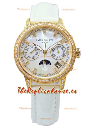 Patek Philippe Grand Complications Ladies First Perpetual Calendaer Oro Amarillo Reloj Réplica Suiza 