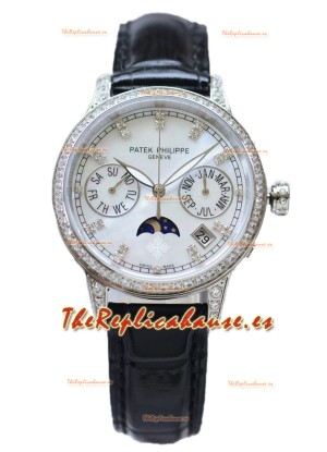 Patek Philippe Grand Complications Ladies First Perpetual Calendaer Caja Acero Reloj Réplica Suiza