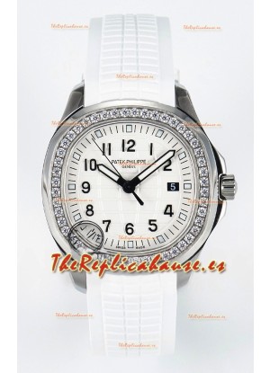 Patek Philippe Aquanaut 5267 Dial Blanco Reloj Réplica con Movimiento de Cuarzo Suizo