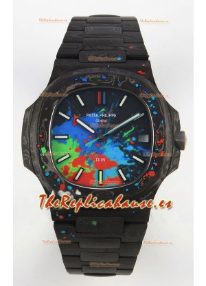 Patek Philippe Nautilus 5711 DiW Motley Dial Carbono Reloj Réplica Suizo Espejo 1:1