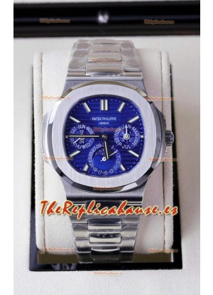 Patek Philippe Nautilus 5740 Perpetual Calendar Acero Inoxidable Dial Morado Reloj Réplica Suizo