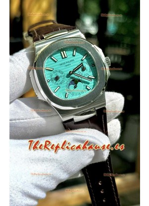 Patek Philippe Nautilus 5740 Calendario Perpetuo Acero Inoxidable Dial Verde Reloj Réplica Suizo