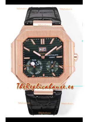 Patek Philippe Cubitus 5822 Caja Oro Rosado Dial Marrón Reloj Réplica Suizo
