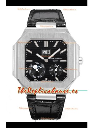 Patek Philippe Cubitus 5822 Caja Acero 904L Dial Negro Reloj Réplica Suizo