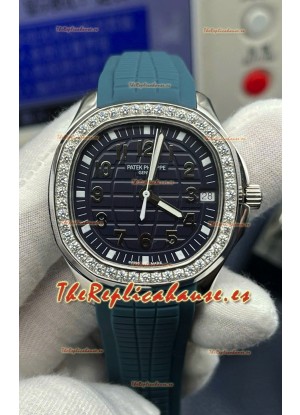 Patek Philippe Complications 5524G Calatrava Travel Time Off-Dial Verde Reloj Réplica