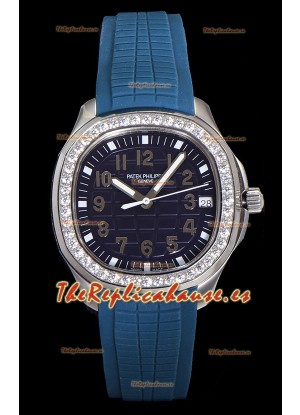 Patek Philippe Super Clone Aquanaut Reloj Acero Inoxidable Dial Azul 38.5MM