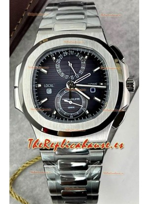 Patek Philippe Nautilus 5990/1A Caja Acero 904L en Dial Negro - Réplica Espejo 1:1