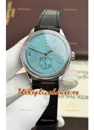 Rolex 1908 Perpetual Swiss Movement Reloj Réplica en Caja Acero Dial Azul Hielo 
