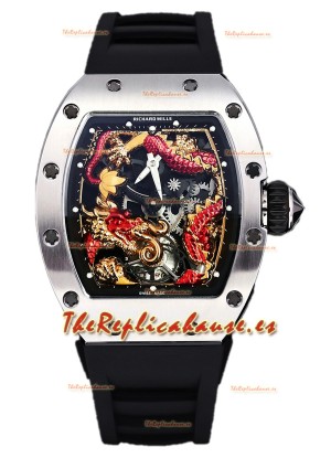 Richard Mille RM057 Dragon Dial Reloj Acero Inoxidable en Movimiento Suizo Automático
