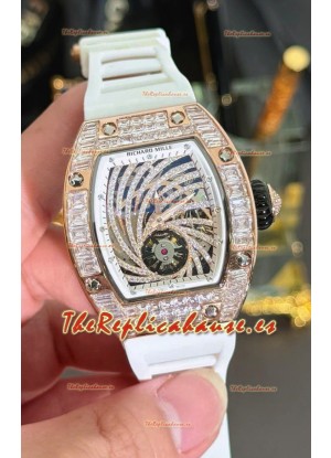 Richard Mille RM51-02 Reloj Caja Oro Rosado en Movimiento Automático Moissanitas