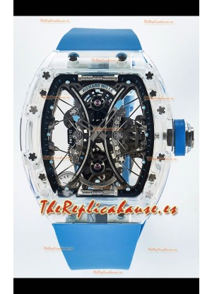 Richard Mille Super Clone RM53-01 Pablo Mac Donough Caja Zafiro con Movimiento Tourbillon Original