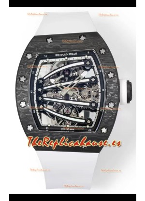 Richard Mille Super Clone RM59-01 Caja Carbono NTPT Dial Negro Reloj Réplica Suizo