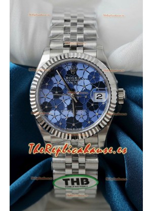 Reloj Rolex Datejust Movimiento Cal.3235 Super Clone Acero Inoxdiable 31MM Dial con Motivo