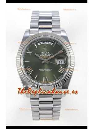 Rolex Day Date Super Clone Dial Verde 40MM 188 Gramos Reloj Réplica Suizo