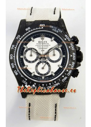 Reloj Rolex Daytona Super Clone DiW Cream Carbon V2 Edition Movimiento Cal.4130