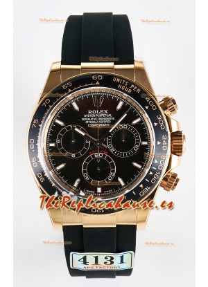 Rolex Daytona Super Clone 126515 Dial Rosado Dorado Negro Movimiento Original Cal.4131