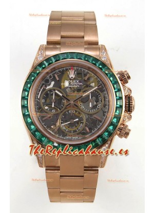 Reloj Rolex Daytona Super Clone Edición "Artisans De Genève - Glacier" Oro Rosado
