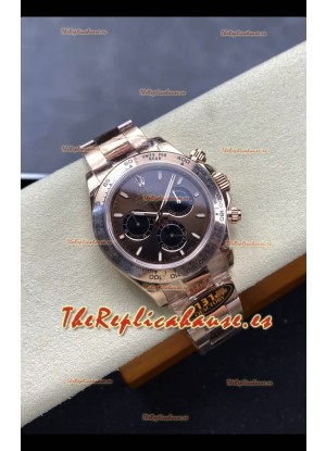 Reloj Rolex Daytona Super Clone M116505 Oro Rosado Movimiento Original Cal.4131 - Acero 904L
