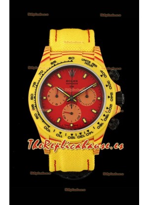 Reloj Rolex Daytona DiW Edición Volcano - Caja de Carbono Forjado Réplica Espejo 1:1