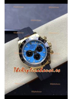 Rolex Daytona Super Clone 126518LN Oro Amarillo Dial Turquesa Movimiento Original Cal.4131