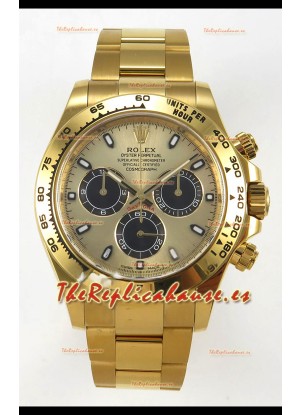 Rolex Daytona Super Clone 116508 Oro Amarillo - Dial Dorado Movimiento Original Cal.4131