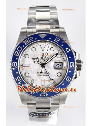 Rolex GMT Masters II Super Clone 126716 "Blaken" Reloj de Acero 904L con Dial Meteorito