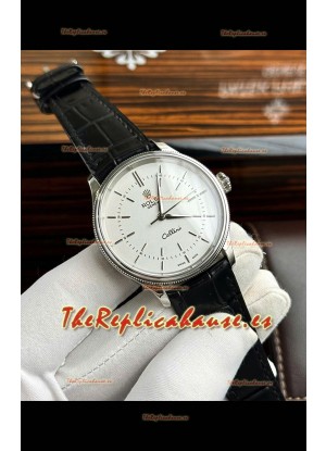 Rolex Cellini Date Ref#50505 Reloj Replica Espejo 1:1 Acero 904L Dial Blanco