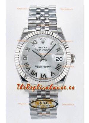Rolex Super Clone Datejust ETA 2688 Movement 31MM Reloj Acero Inoxidable y Dial Romanos