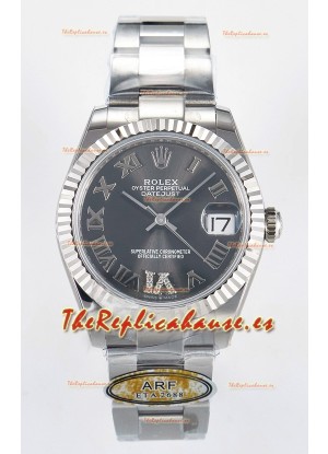 Rolex Super Clone Datejust ETA 2688 Movement 31MM Acero Inoxidable Case Reloj Dial Gris