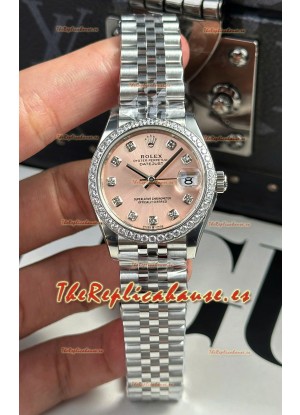 Rolex Super Clone Datejust ETA 2688 Movement 31MM Reloj Caja Acero Inoxidable Dial Champange