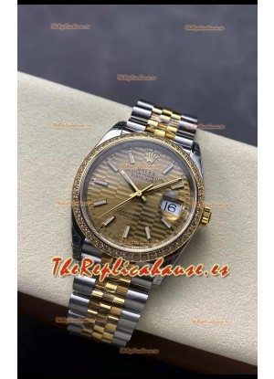 Rolex Super Clone Datejust Movimiento ETA 3235 36MM Reloj Suizo Oro Amarillo Dos Tonos