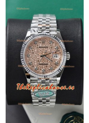 Rolex Super Clone Datejust ETA 3235 Movement 36MM Sundust Computer dial 36MM Reloj Caja Acero