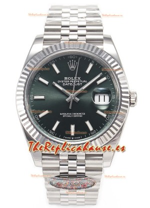 Rolex Datejust 126334 41MM Cal.3135 72 Hours Energía Dial Verde Réplica Espejo 1:1 en 904L 