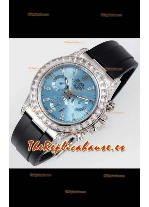 Rolex Daytona Super Clone Dial Azul Ice Acero Inoxidable Espejo 1:1 Movimiento Cal.4131 Reloj Réplica