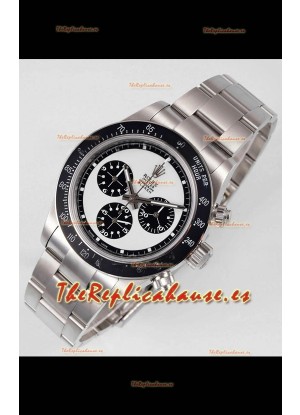 Rolex Daytona Super Clone BLAKEN Paul Newman Dial Blanco Reloj Réplica Suizo - Movimiento 4130