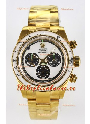 Rolex Daytona Super Clone Neon Artisans De Geneve Oro Amarillo Watch Réplica Suiza