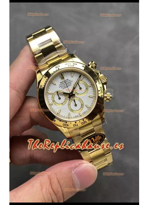 Rolex Cosmograph Daytona M126518 Oro Amarillo Dial y Caja Blancas Movimiento Original Cal.4131