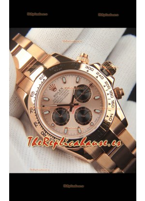 Rolex Daytona Movimiento Japonés Caja de Oro Reloj Réplica en Dial Champange