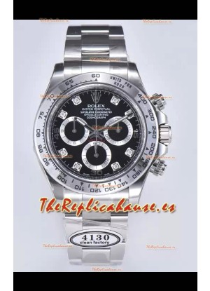 Rolex Cosmograph Daytona M116509-0055 Movimiento Original Cal.4130 - Reloj Acero 904L Dial Negro