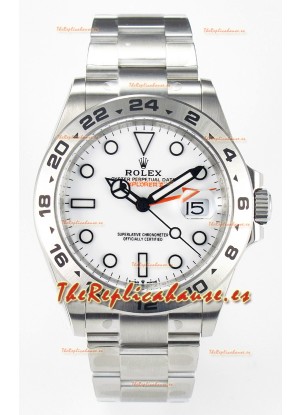 Rolex Explorer II Super Clone M216570-002 Reloj Réplica Espejo 1:1 - Dial Blanco CAL. 3285 Movement