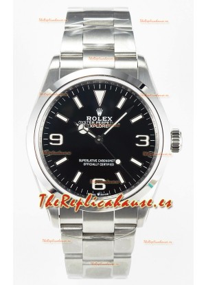 Rolex Explorer I Super Clone M124270 Dial Negro 40MM - Acero 904L en Movimiento ETA 3230