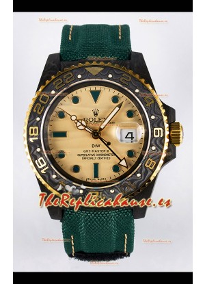 Rolex GMT Masters II Super Clone DiW Edition Réplica Suiza Ligera Reloj Caja Carbono