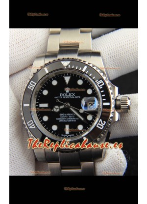Rolex Submariner Reloj Japanese Reloj Réplica Dial Acero 904L Bisel de Cerámica en Negro