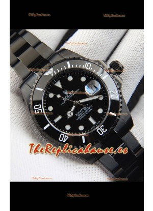 Rolex Submariner Reloj Réplica Japonés con Revestimiento en PVD Dial Negro 
