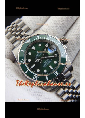 Rolex Submariner Reloj Japanese Reloj Réplica Dial Acero 904L Bisel de Cerámica en Verde